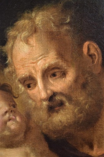 Saint Joseph with the Child &quot;Paternity&quot; - Louis XV